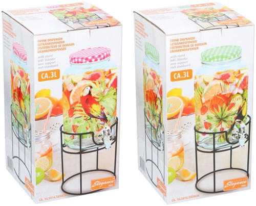 Dispenser bevande vetro 3l - in,