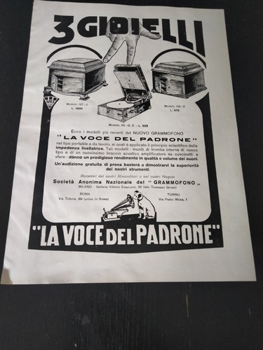 1929 voce del padrone - 1929,