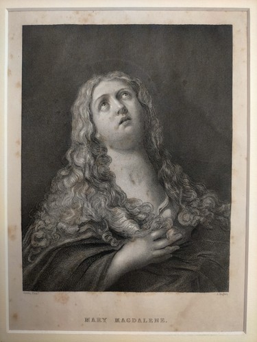 Incisione antica maria - incisione,