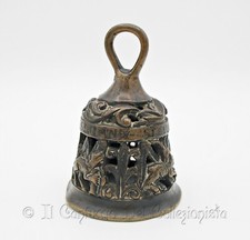Antica campana religiosa bizantina in bronzo XVI secolo Evangelisti Arte sacra