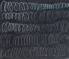 Cy Twombly dipinto olio su
