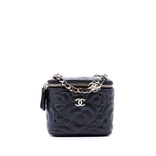 Chanel mini camellia embossé - camellia,