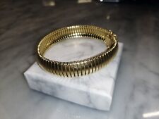 BRACCIALETTO ORO 18 KT 750 42 GR DESIGN TUBOGAS STILE BULGARI VINTAGE ANNI 70 VI