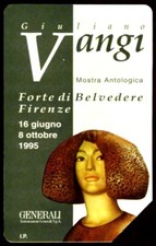 G 420 C&C 2466 SCHEDA TELEFONICA USATA VANGI MOSTRA FIRENZE 5000 L DISCRETA QUAL