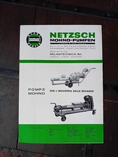 POMPE NETZSCH MOHNO INDUSTRIA BEVANDE 1969 BIRRA VINO SPUMANTI LATTE DISTILLATI 
