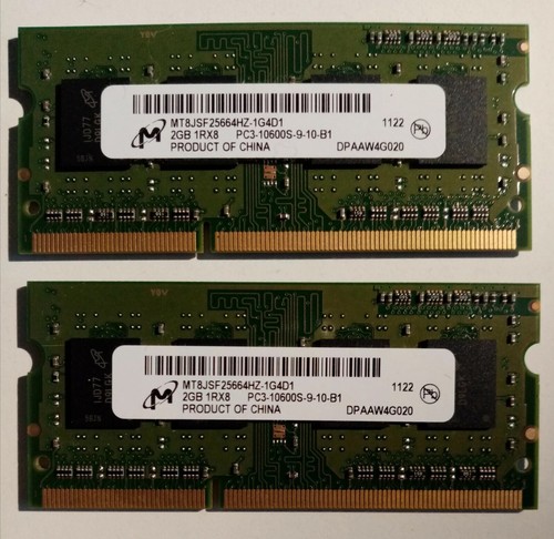 Ram sodimm ddr3 - (2x2gb),