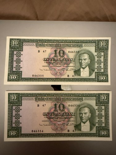 Rara coppia banconote