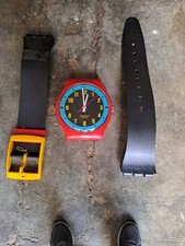 orologio da parete Maxi Swatch, 'Blue Racer', 1987