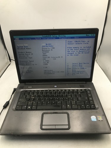 Compaq presario c700 boot - compaq,