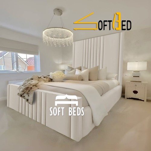 Struttura letto emilia velluto - letto,