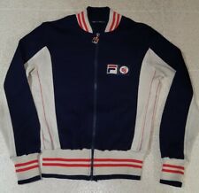 Giacca vintage Fila BJ Bjorn Borg blu linea bianca anni 70 80 originale