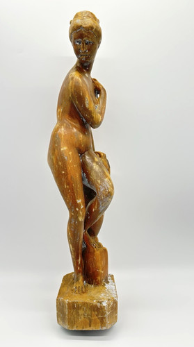 Antica statua scultura legno - antica,