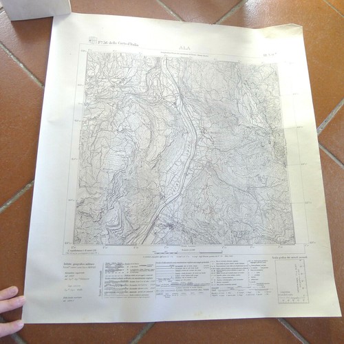 Mappa igm 1927 - mappa, militare
