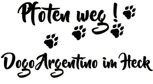 Dogo argentino adesivi auto - dogo,
