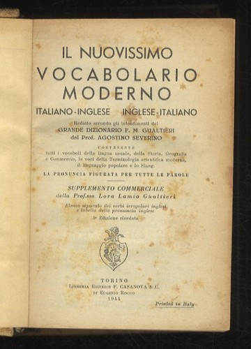 Nuovissimo vocabolario - il,