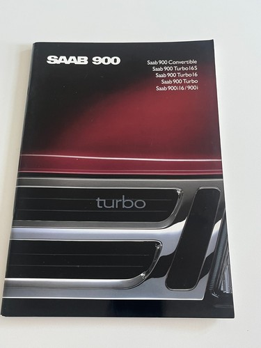 Brochure saab 900 - cabrio, turbo