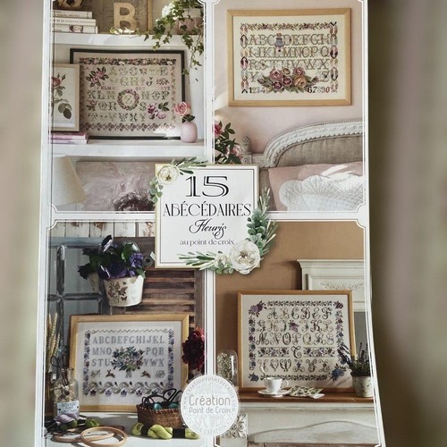 French cross stitch alphabet - french, cross-stitch