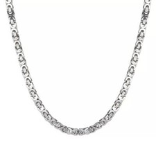 Collana uomo argento acciaio - collana,