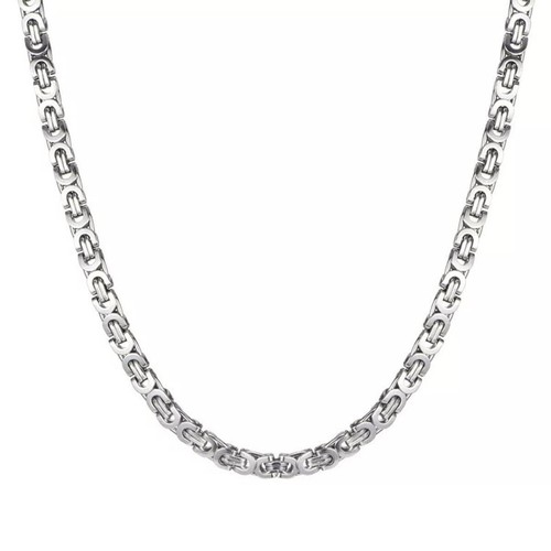 Collana uomo argento acciaio - collana,