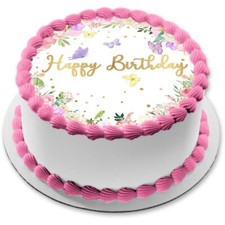 Topper torta fiori farfalla