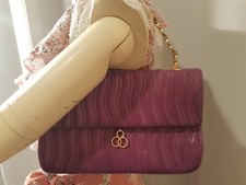 Borsa vero VINTAGE in morbidissima pelle catena epoca 900 Moda lusso 