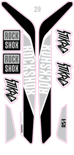 Mtb adesivi forcella rockshox - mtb,