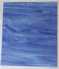 LASTRA DI VETRO ARTISTICO PER CREAZIONI TIFFANY/MOSAICO- cm 41 x 35- Rif. 51.