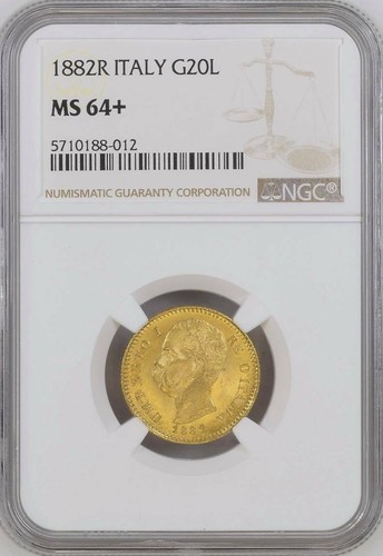 Italia oro lire 1882 r - italia,,