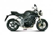 Terminale Scarico MIVV GP Carbonio Basso per Triumph Speed Triple 2007 > 2010