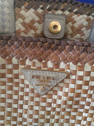 Borsa prada madras intrecciata - borsa,