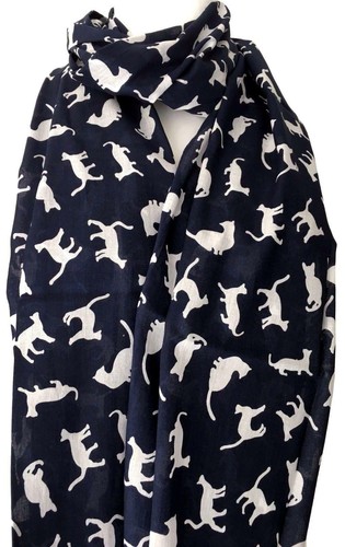 Sciarpa gatto donna - blu, navy