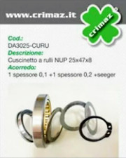 Cuscinetto a rulli "CRIMAZ" per campana frizione Vespa Smallframe e Ape 50