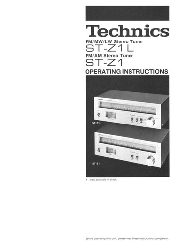Technics z1l sintonizzatore - technics, st-z1l