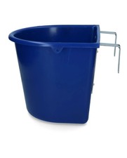 Mangiatoia con ganci 15 lt BLU
