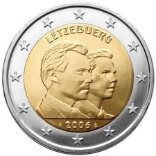 LUSSEMBURGO 2006- 2 EURO COMMEMORATIVO 25° PRINCIPE GUGLIELMO  FDC UNC