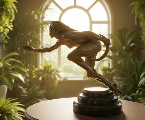Scultura bronzo firmata - in,