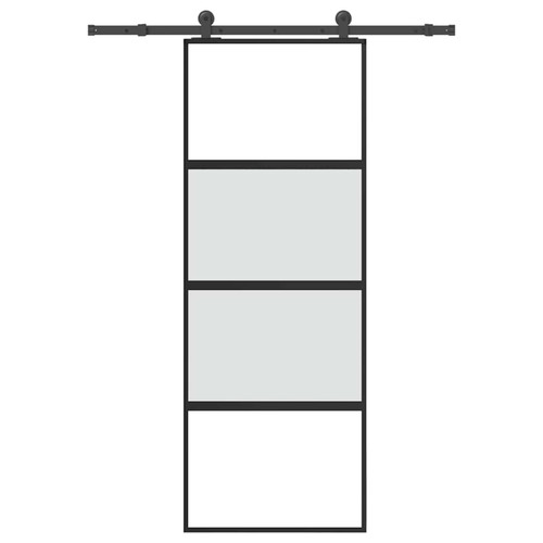 Porta scorrevole nera 76x205cm - porta,