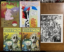 LOTTO x 5 RARI Underground Comix Edge City fantastici fumetti Grunt Bogeyman varianti
