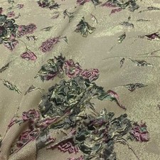 Tessuto Broccato Verde Salvia