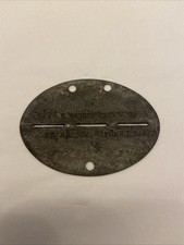 Riproduzione Piastrina Di Riconoscimento Tedesca Div. FL.H.KDTR.SCHONW 42 WW2