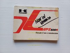 KAWASAKI GPZ 600 R 1985 manuale uso manutenzione libretto originale italiano