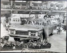 Foto vintage Oldsmobile Salone Auto 1958 Ft 35334 - Stampa 21x27 cm