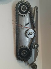 OROLOGIO da PARETE   CARTER MARMITTA  MOTO CORONA CATENA INGRANAGGIO