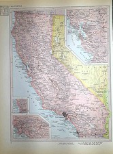 MAPPA CALIFORNIA Stati Uniti