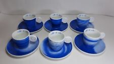 Servizio 6 Tazze Caffe al Volo THUN Caffe Vero 2008 Cafe Bleu RARE Limited Edit