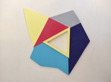 MASSIRONI MANFREDO (Padova, 1937 - 2011) SENZA TITOLO legno dipinto s. d. cm. 22