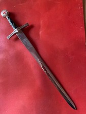 Riproduzione in miniatura spada templare