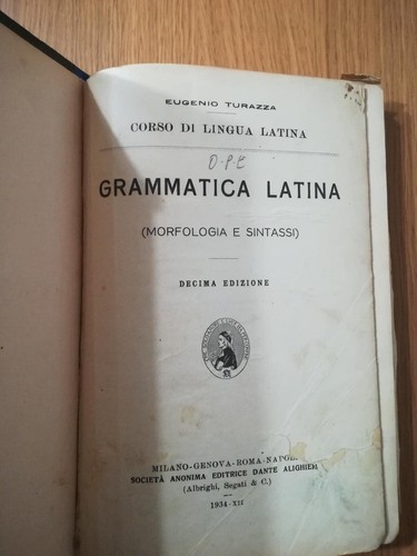 Grammatica latina morfologia - , e