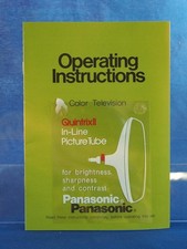 Manuale Istruzioni Televisore Panasonic Quintrix II