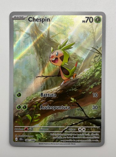 Carta pokemon chespin - carta,